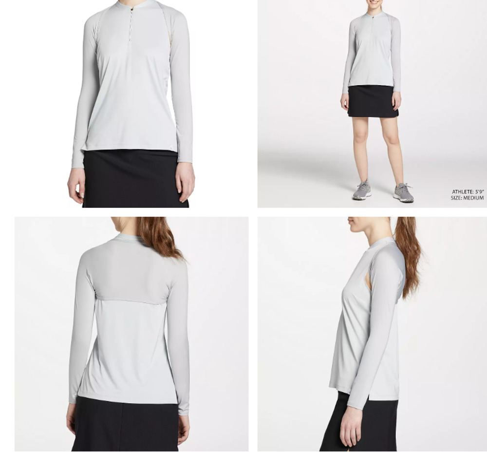 Lady Hagen Women's Golf UV UPF 50+ Shoulder Sun Wrap Grey Sky M/L - LHA15960 NEW